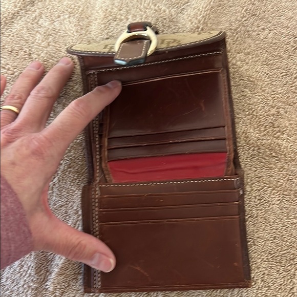 Dooney & Bourke Brown and Tan Wallet - Picture 3 of 4